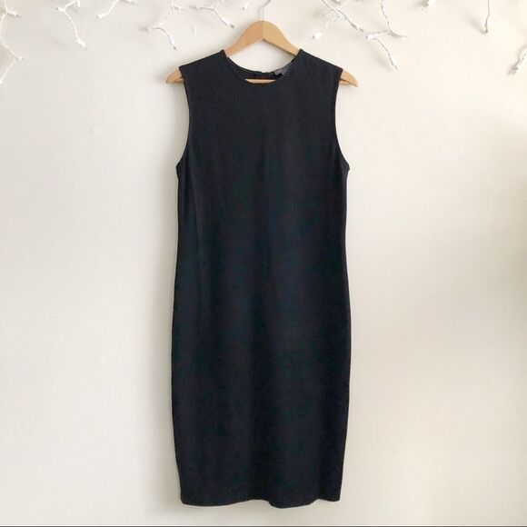 Vince Black Midi sleeveless sweater dress Large - Picture 1 of 6